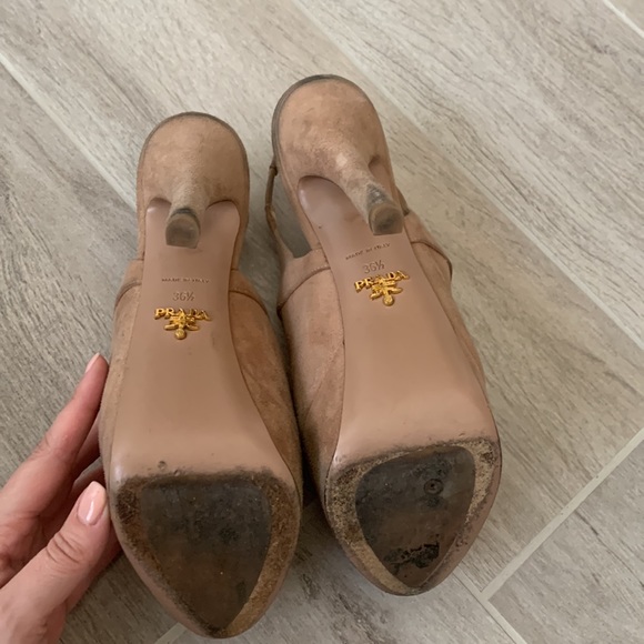 Prada suede platform heels SZ 36.5 - Picture 6 of 8